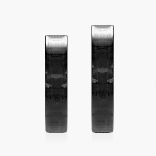 Obrączki ślubne: carbon, płaskie, 5 mm